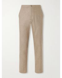 Boglioli - Straight-Leg Virgin Wool-Flannel Suit Trousers - Lyst