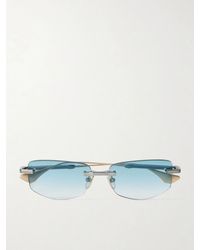 Dita Eyewear - Trysim.75 Square-Frame And-Tone Titanium Sunglasses - Lyst