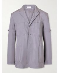 Thom Browne - Belted Cotton Blazer - Lyst