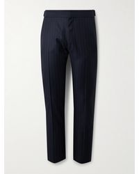 Tom Ford - Dyllan schmal geschnittene Anzughose aus Woll-Twill mit Nadelstreifen - Lyst
