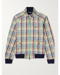 Baracuta - Noah G9 Checked Cotton-Twill Harrington Jacket - Lyst