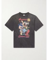 SAINT Mxxxxxx - Paint-Splattered Printed Cotton-Jersey T-Shirt - Lyst