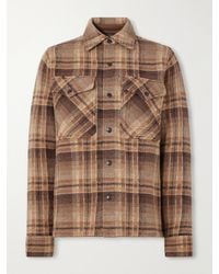 RRL - Checked Jacquard-Knit Wool Jacket - Lyst