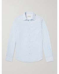 Officine Generale - Giacomo Striped Cotton-poplin Shirt - Lyst
