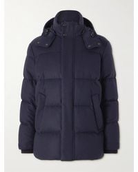 Ralph Lauren Purple Label - Cameron Quilted Wool-blend Hooded Down Jacket - Lyst