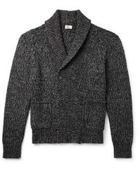 Altea - Shawl-collar Double-breasted Knitted Cardigan - Lyst