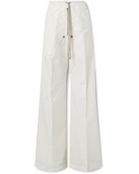Rick Owens - Moncler Bela Wide-Leg Cotton And Nylon-Blend Drawstring Trousers - Lyst