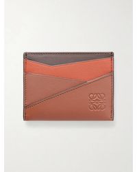 Loewe - Puzzle Edge Logo-Debossed Leather Cardholder - Lyst