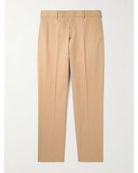 Paul Smith - Straight-leg Cotton-blend Twill Trousers - Lyst