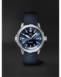 IWC Schaffhausen - Aquatimer Expedition Jacques-yves Cousteau Automatic 42mm Stainless Steel And Rubber Watch - Lyst