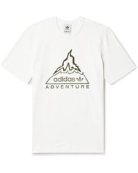 adidas Originals - Adventure Volcano Logo-print Cotton-jersey T-shirt - Lyst