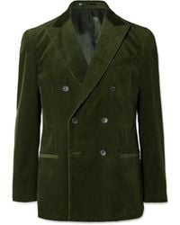MR P. - Slim-Fit Double-Breasted Cotton And Cashmere-Blend Corduroy Tuxedo Jacket - Lyst