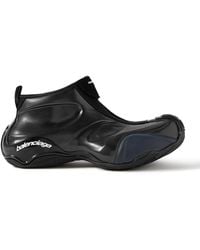 Balenciaga - Basketball Neoprene-Trimmed Rubber Sneakers - Lyst