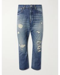 Beams Plus - Straight-Leg Distressed Jeans - Lyst
