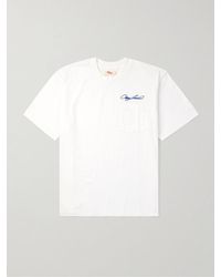 CHERRY LA - T-Shirt aus Baumwoll-Jersey mit Logostickerei in Distressed-Optik - Lyst