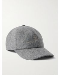 Brunello Cucinelli - Logo Virgin Wool Flannel Baseball Cap - Lyst
