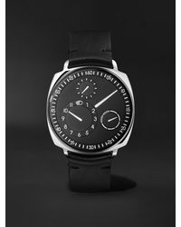 Ressence - Type 1.32 V2 B Automatic 41mm Titanium And Leather Watch - Lyst
