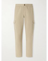 MR P. - Tapered Cotton And Linen-Blend Trousers - Lyst
