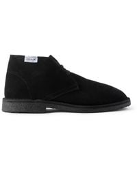 Ghiaia - Logo-Appliquéd Suede Desert Boots - Lyst