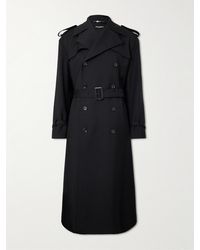 Dolce & Gabbana - Belted Wool-Blend Twill Trench Coat - Lyst