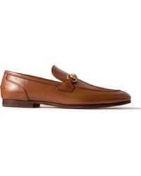 Gucci - Jordaan Horsebit Leather Loafers - Lyst