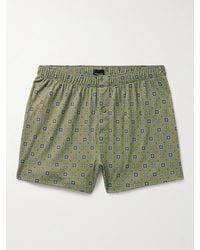 Hanro - Printed Cotton-interlock Boxer Shorts - Lyst