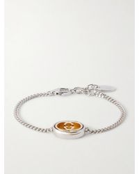 Gucci - Interlocking G-Embellished-Tone Bracelet - Lyst