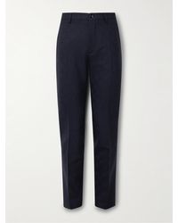 Etro - Slim-fit Wool-jacquard Suit Trousers - Lyst