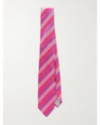 Charvet - 8.5Cm Striped Jacquard Silk Tie - Lyst