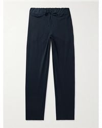 Hanro - Night & Day Poplin-trimmed Cotton-jersey Pyjama Trousers - Lyst