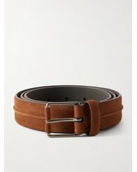 ZEGNA - 3cm Nubuck Belt - Lyst
