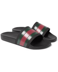 Striped Rubber Slides