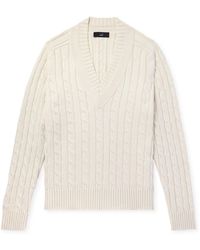 dunhill - Cable-Knit Cotton And Cashmere-Blend Sweater - Lyst