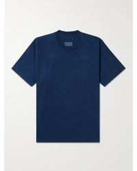 Blue Blue Japan - T-Shirt aus Baumwoll-Jersey in Indigo-Färbung - Lyst