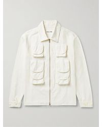 STORY mfg. - Algebra Embroidered Slub Organic Cotton Shirt Jacket - Lyst