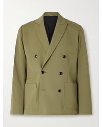 NN07 - Jordin 10002 Double-breasted Wool-blend Twill Blazer - Lyst