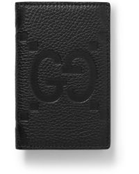 Gucci - Logo-embossed Full-grain Leather Bifold Cardholder - Lyst