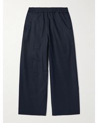 Nicholas Daley - Wide-Leg Cotton-Blend Shell Trousers - Lyst
