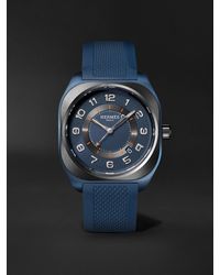 Hermès - H08 Automatic 42mm Titanium And Rubber Watch - Lyst