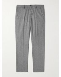 Eleventy - Straight-Leg Stretch Wool And Cashmere-Blend Trousers - Lyst