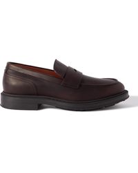 Loro Piana - Travis Leather Penny Loafers - Lyst
