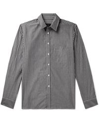 Nili Lotan - Finn Striped Cotton-poplin Shirt - Lyst
