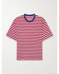 Visvim - Striped Knitted Wool And Cotton-Blend T-Shirt - Lyst