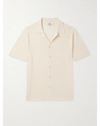 Altea - Camp-collar Cotton Shirt - Lyst