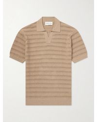 Frescobol Carioca - Rino Open-Knit Cotton Polo Shirt - Lyst