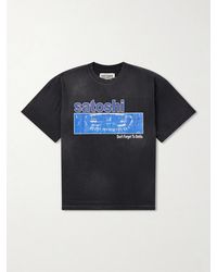 Satoshi Nakamoto - Don'T Forget To Smile Logo-Print Cotton-Jersey T-Shirt - Lyst