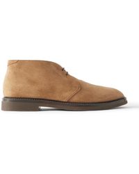 Brunello Cucinelli - Suede Desert Boots - Lyst