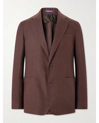 Ralph Lauren - Silk And Linen-Blend Suit Jacket - Lyst