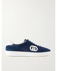 Gucci - Suede Leather Sneakers - Lyst