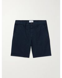 MR P. - Straight-Leg Garment-Dyed Cotton-Blend Twill Bermuda Shorts - Lyst